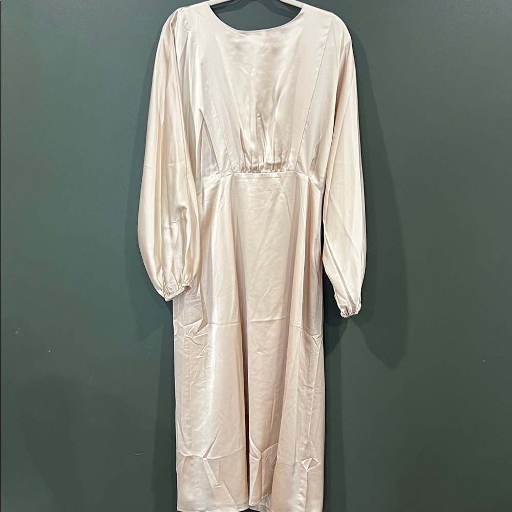 NTW Baltic Born Balta Satin Midi Dress size XL